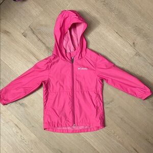 Columbia Fuchsia Hooded rain Jacket